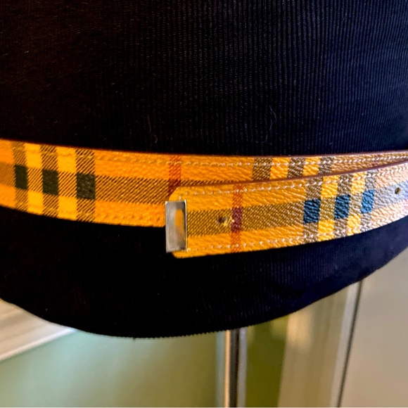 Burberry Orange & Yellow Nova Print Belt - Picture 3 of 7